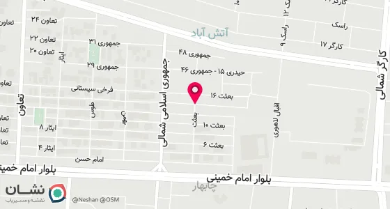 نقشه موقعیت تقریبی دفتر: بلوار امام روبروی خوابگاه شبانه روزی مالک اشتر