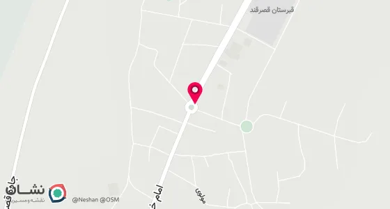 نقشه موقعیت تقریبی دفتر: شهرستان قصرقند-خیابان امام خمینی - روبروی بانک صادرات