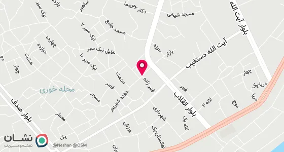 نقشه موقعیت تقریبی دفتر: بندر لنگه - جنب مسجد جامع اهل تشیع