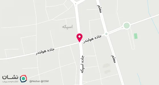 نقشه موقعیت تقریبی دفتر: استان سیستان بلوچستان شهرستان نیکشهر -بخش لاشار اسپکه خیابان شهید بهادری منزل ربانی