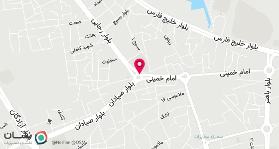 نقشه موقعیت تقریبی دفتر: قشم - میدان جهاد - ابتدای خیابان شهید رجایی