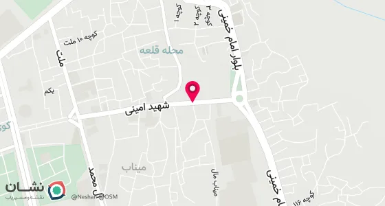 نقشه موقعیت تقریبی دفتر: میناب - خیابان شهید جهانگیر امینی - کوچه یکم