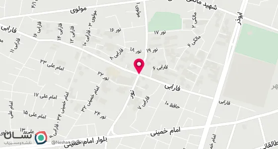 نقشه موقعیت تقریبی دفتر: ایرانشهر خیابان نور روبروی کوچه جنب مسجدجامع نور