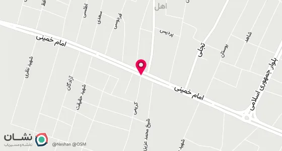 نقشه موقعیت تقریبی دفتر: لامرد-شهر اهل- خ حاج اکبر کریمی - جنب مسجد رفیعه