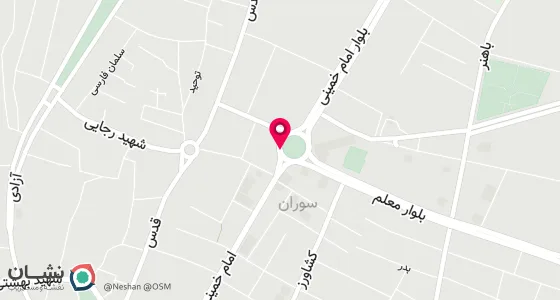 نقشه موقعیت تقریبی دفتر: سراوان سوران انتهای جنوبی امام خمینی -امام خمینی33.