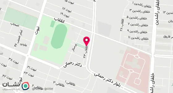 نقشه موقعیت تقریبی دفتر: خ انقلاب ,انقلاب بیست و سوم, میلان سه