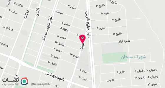نقشه موقعیت تقریبی دفتر: سراوان خ نبوت روبروی استادیوم ورزشی