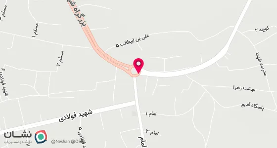 نقشه موقعیت تقریبی دفتر: منوجان میدان علی ابن ابیطالب