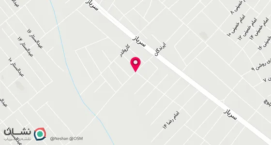 نقشه موقعیت تقریبی دفتر: سیستان وبلوچستان خاش بخش ایرندگان روستای رحمن اباد