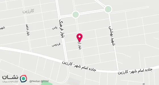 نقشه موقعیت تقریبی دفتر: قیروکارزین-شهرکارزین-بلوار ازادگان-کوچه 6-پلاک 151