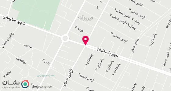 نقشه موقعیت تقریبی دفتر: فیروزاباد-خیابان ازادی جنوبی جنب فرمانداری