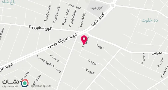 نقشه موقعیت تقریبی دفتر: فیروزآباد میدان مدرس کوچه ش کرم بخش پ2
