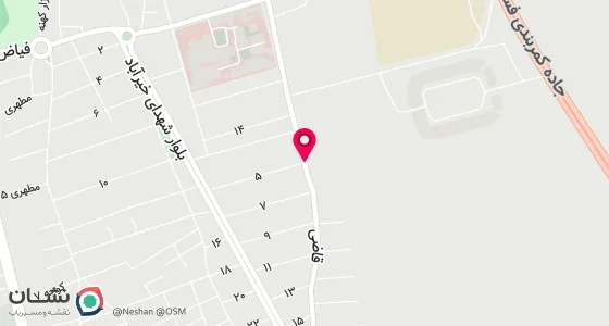 نقشه موقعیت تقریبی دفتر: فسا خیابان شهیدقاضی( بیمارستان)کوچه شماره5پلاک781