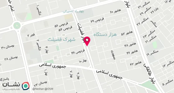 نقشه موقعیت تقریبی دفتر: بوشهر -بین چهار راه فضیلت و کشتیرانی - کوچه فردوس61