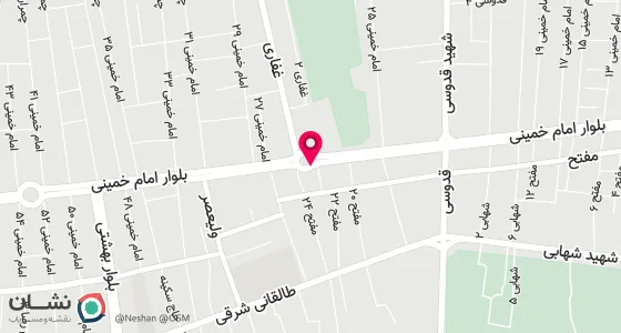 نقشه موقعیت تقریبی دفتر: بلوارامام خمینی،روبرومسجد صاحب الزمان