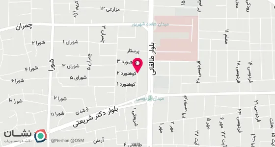 نقشه موقعیت تقریبی دفتر: برازجان بلوار شریعتی کوچه شهید بهادر