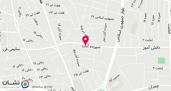 نقشه موقعیت تقریبی دفتر: برازجان خیابان 13 .آبان دفترخانه 52