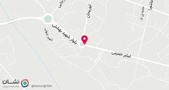 نقشه موقعیت تقریبی دفتر: شهرستان رابر،جنب میدان امام