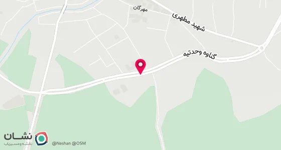 نقشه موقعیت تقریبی دفتر: برازجان - وحدتیه-خ شهدا-جنب کانون فکری