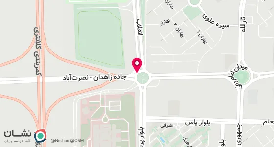 نقشه موقعیت تقریبی دفتر: زاهدان بلواربهداشت حدفاصل میدان مشاهیروسازمان جهادکشاورزی