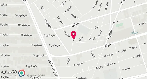 نقشه موقعیت تقریبی دفتر: خیابان خیام رو به رو خیام 8 جنب بانک سپه