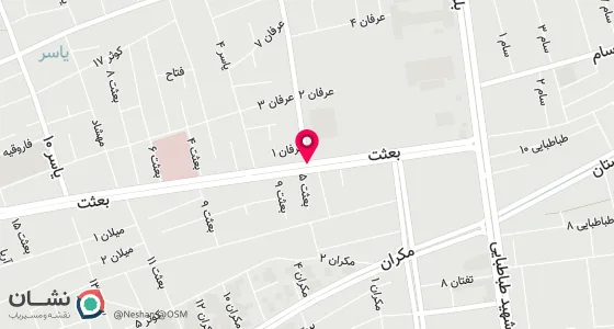 نقشه موقعیت تقریبی دفتر: خیابان سی متری کوثرتقاطع بلوار بعثت مقابل بانک تجارت طبقه فوقانی عطاری مکی