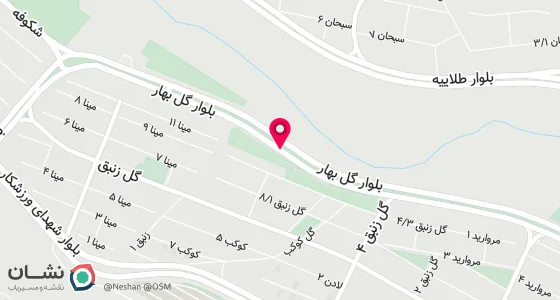 نقشه موقعیت تقریبی دفتر: شیراز میانرود بلوار گل بهار