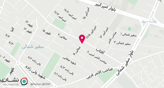 نقشه موقعیت تقریبی دفتر: شیراز بلوار شهید بهشتی(بین خلدبرین وبنفشه ) نبش کوچه 5