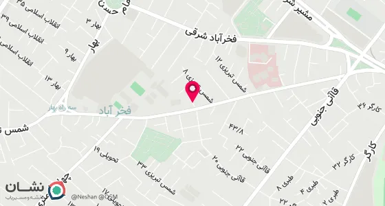 نقشه موقعیت تقریبی دفتر: شیراز- خیابان شمس تبریزی -کوچه 6-پلاک185