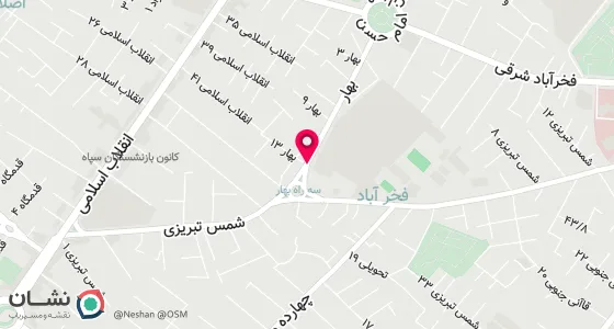 نقشه موقعیت تقریبی دفتر: شیراز- خیابان بهار-کوچه 13 پلاک 92