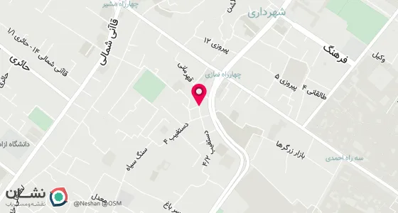 نقشه موقعیت تقریبی دفتر: شیراز معالی آباد روبروی مسجد شهید دستغیب ساختمان ایران طبقه اول دفتر ثبت ازدواج 24 و طلاق 53شیراز