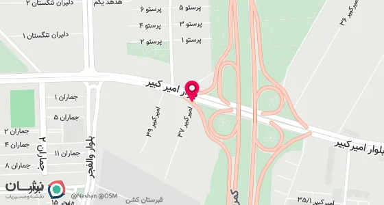 نقشه موقعیت تقریبی دفتر: شیراز چهاراه پیرنیا ابتدای بلوار گلستان سمت چپ طبقه فوقانی نمایندگی گروه بهمن
