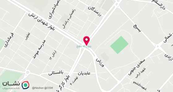 نقشه موقعیت تقریبی دفتر: کازرون/نطنج/ابتدای خیابان مطهری /روبروی اموزشگاه رانندگی محمد / ازدواج 54 و طلاق124 کازرون