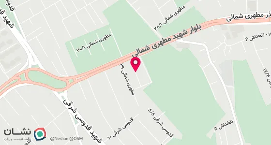 نقشه موقعیت تقریبی دفتر: شیراز-خیابان مطهری شمالی-کوچه 27-پلاک 111
