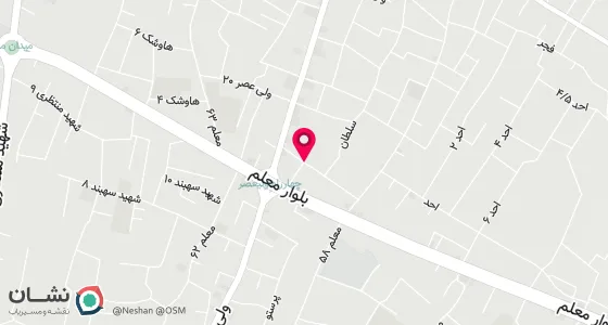 نقشه موقعیت تقریبی دفتر: کرمان شهربابک خیابان ولی عصر کوچه شماره 17 شهید نقیب پور