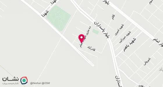 نقشه موقعیت تقریبی دفتر: قادرآباد بلوار امام خمینی
