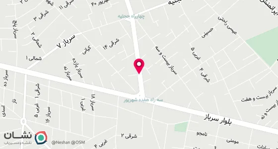 نقشه موقعیت تقریبی دفتر: خ 17 شهریور کوچه 50 طبقه فوقانی بانک رفاه