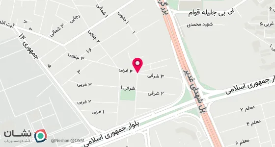 نقشه موقعیت تقریبی دفتر: کرمان،ضلع غربی پارک مطهری،جنب کوچه شماره 10