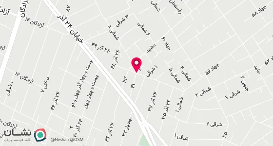 نقشه موقعیت تقریبی دفتر: کرمان بلوار جهادکوچه 41 انتهای کوچه سمت چپ پلاک 54