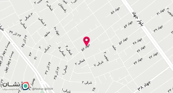 نقشه موقعیت تقریبی دفتر: کرمان بلوار جهاد ک 56 پ75