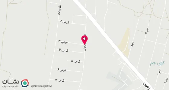 نقشه موقعیت تقریبی دفتر: خرمشهر-خیابان 40 متری - خیابان دانش ،نبش فرعی سوم سمت چپ