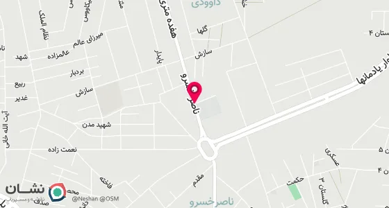 نقشه موقعیت تقریبی دفتر: خرمشهر ناصر خسرو شمالی روبروی مرکز آموزش نیروی انسانی پ138