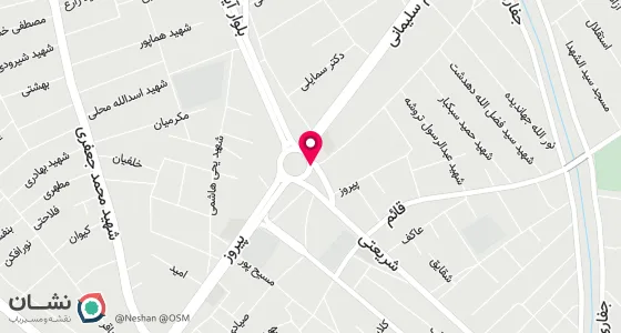 نقشه موقعیت تقریبی دفتر: بهبهان میدان بیدبلند ابتدای خیابان امام موسی صدر روبروی مسجد حاج محمود (دفاتر تحت الکفاله:51 و 33 و)