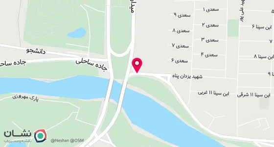 نقشه موقعیت تقریبی دفتر: خ سردار جنگل شمالی روبروی آزمایشگاه یزدان پناه