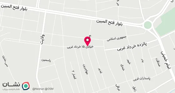 نقشه موقعیت تقریبی دفتر: شادگان خ پاسداران غربی خیابان وهب