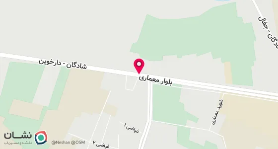 نقشه موقعیت تقریبی دفتر: شادگان - خیابان باهنر شرقی کوچه روبروی یخ سازی بنی اسد