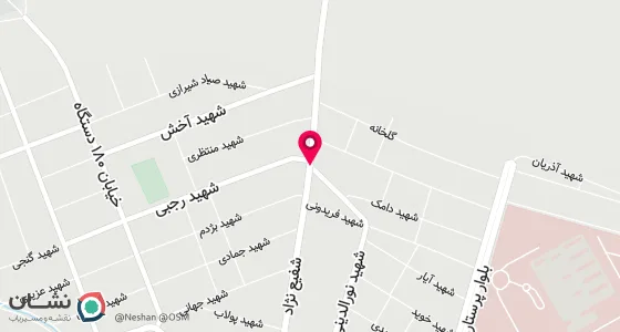 نقشه موقعیت تقریبی دفتر: دهدشت - خیابان شهید نورالدینی- جنب بانک مسکن قدیم ومهراقتصاد