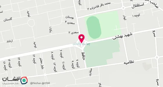 نقشه موقعیت تقریبی دفتر: شهرستان ابرکوه خیابان سعدی جنب چاپ بقاء