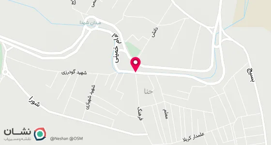 نقشه موقعیت تقریبی دفتر: سمیرم حناء خ امام خمینی ابتدای خ فرهنگ