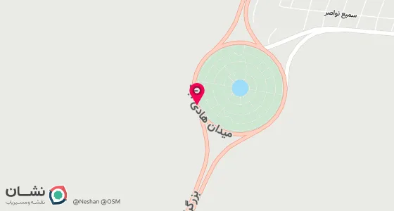 نقشه موقعیت تقریبی دفتر: اهواز نهضت آباد خیابان امت پلاک205